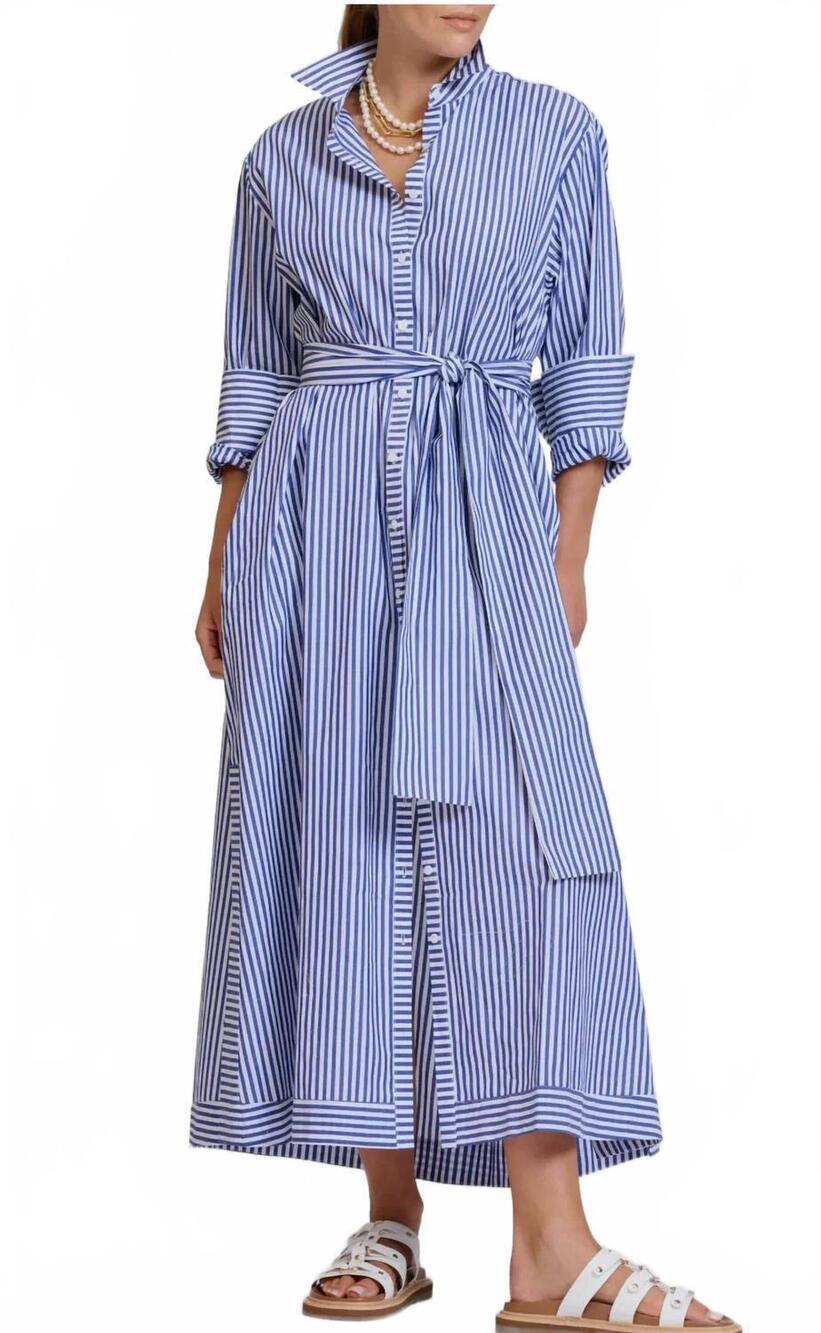 NEW SHIRTY sybil oversized dress in blue